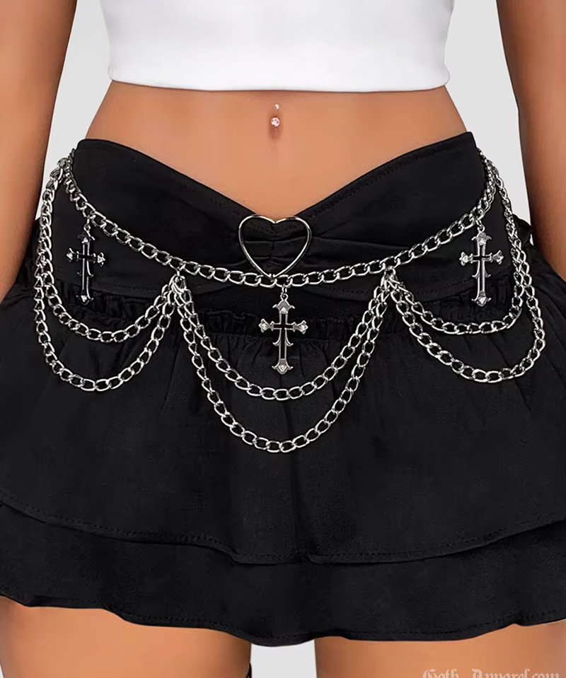 Chain Belt With Crosses