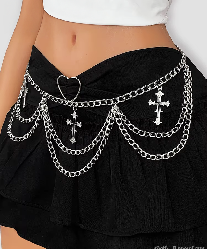Chain Belt With Crosses