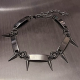 Choker Necklace With Spikes