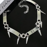 Choker Necklace With Spikes