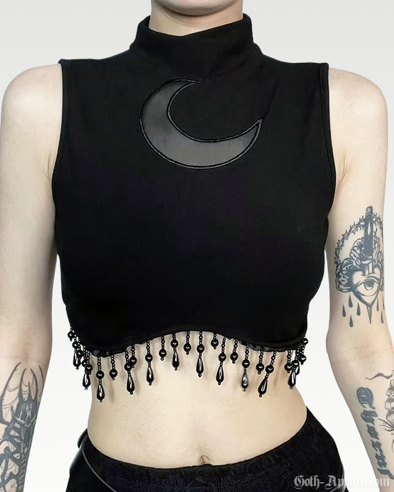 Crescent Moon Crop Top