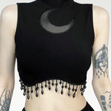 Crescent Moon Crop Top