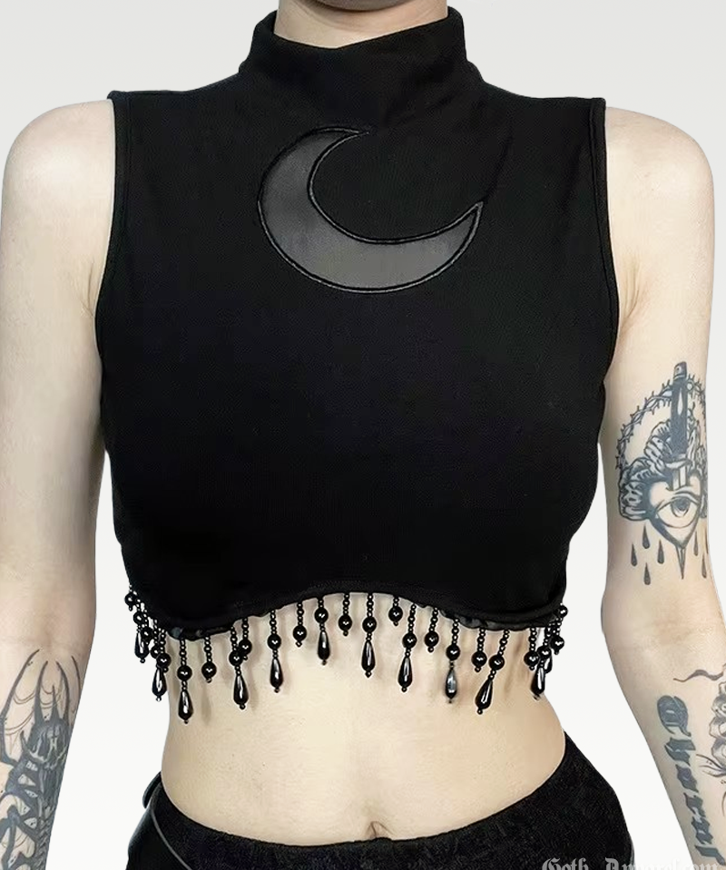 Crescent Moon Crop Top