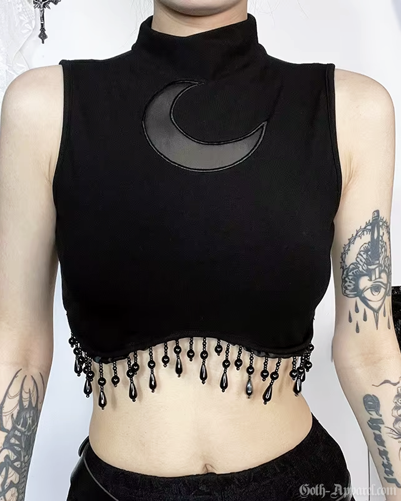 Crescent Moon Crop Top