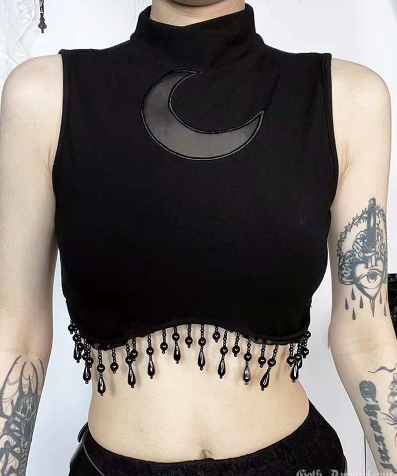 Crescent Moon Crop Top