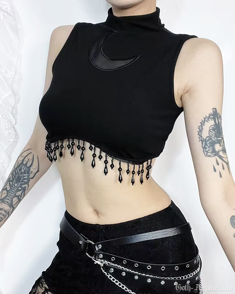 Crescent Moon Crop Top
