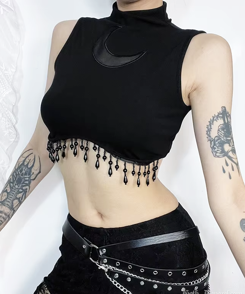 Crescent Moon Crop Top