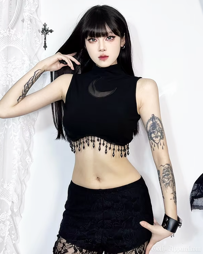 Crescent Moon Crop Top