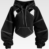 Crop Cut Out Hoodie