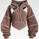 Crop Cut Out Hoodie
