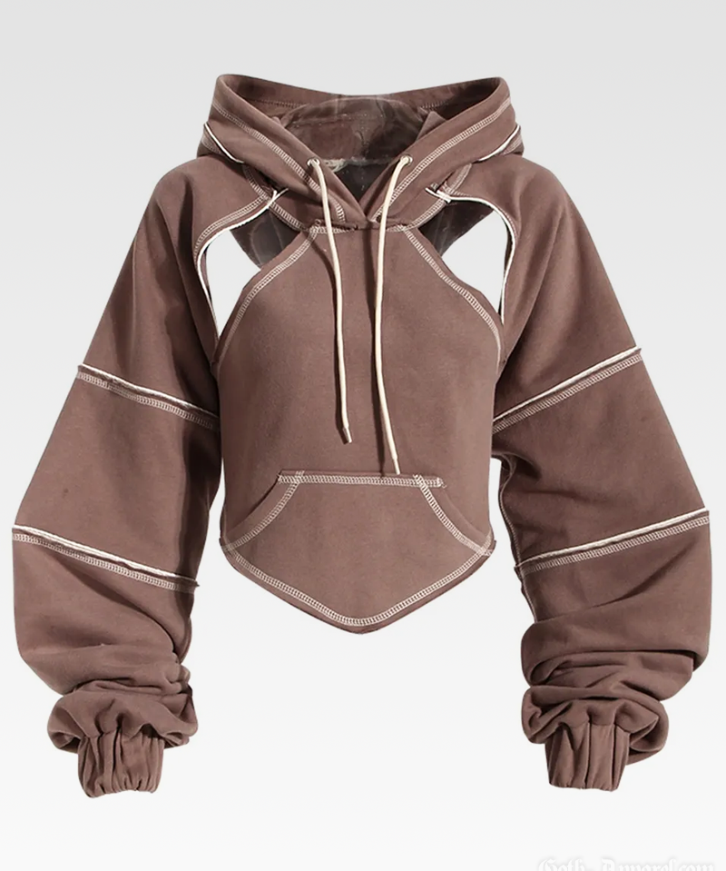 Crop Cut Out Hoodie