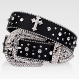 Cross Rhinestone Belt