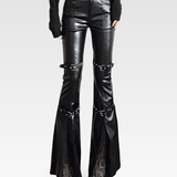 Faux Leather Flare Pants