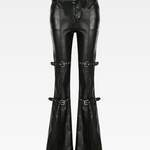 Faux Leather Flare Pants