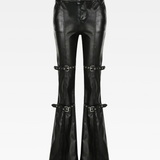 Faux Leather Flare Pants