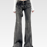 Flared Jeans With Belt