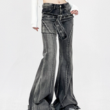 Flared Jeans With Belt