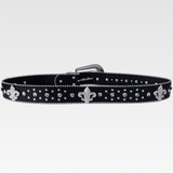 Fleur De Lis Rhinestone Belt