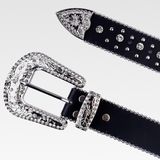 Fleur De Lis Rhinestone Belt