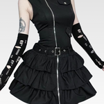 Goth Black Mini Dress