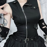 Goth Black Mini Dress