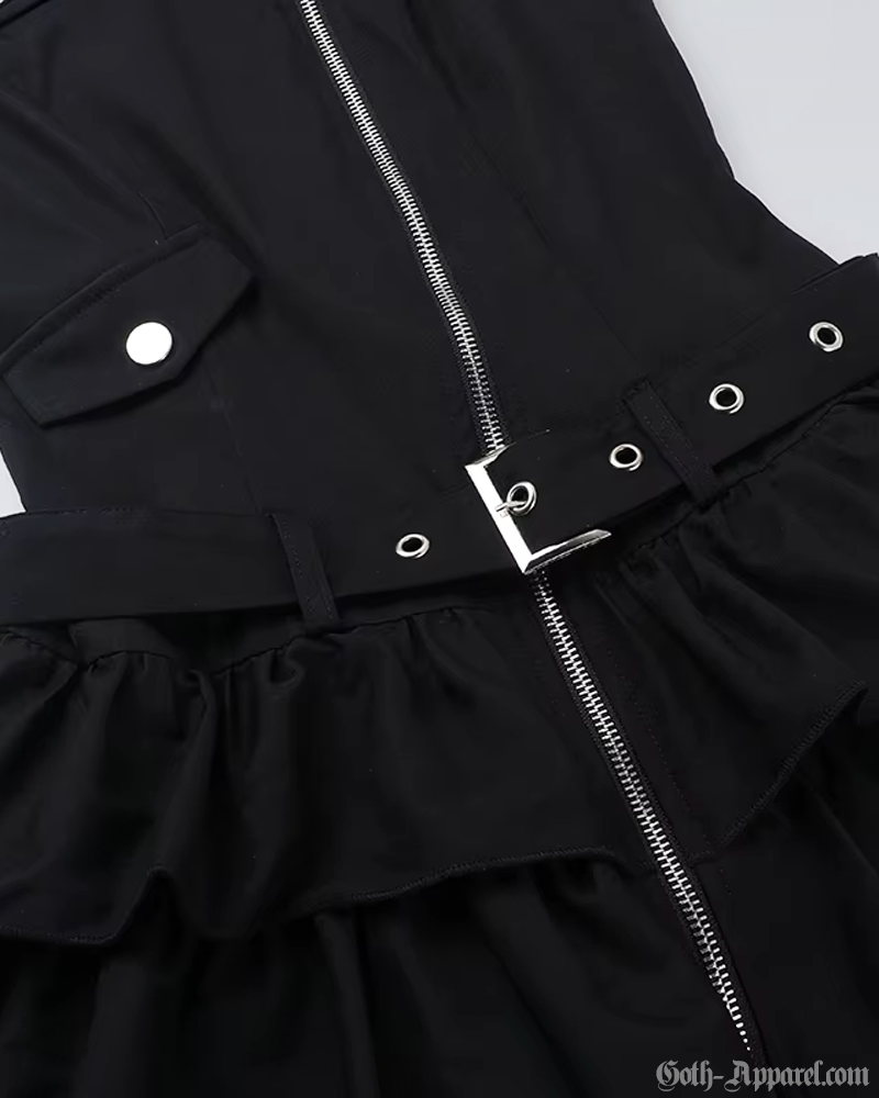 Goth Black Mini Dress