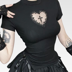 Goth Black Top