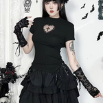 Goth Black Top