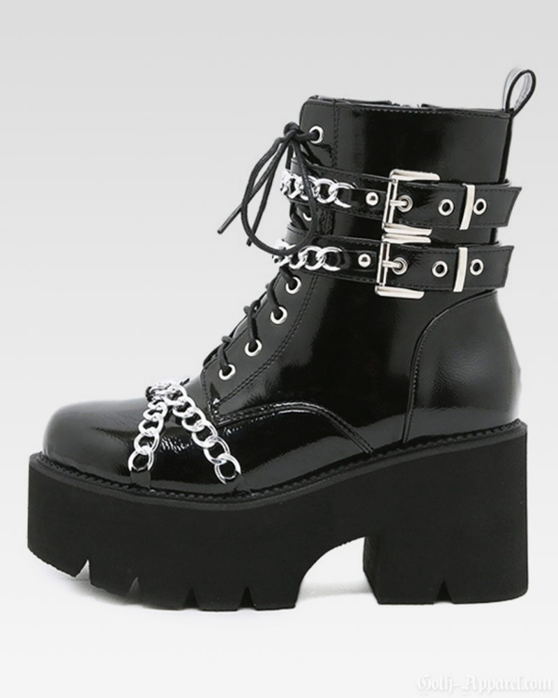 Goth Boots With Chains