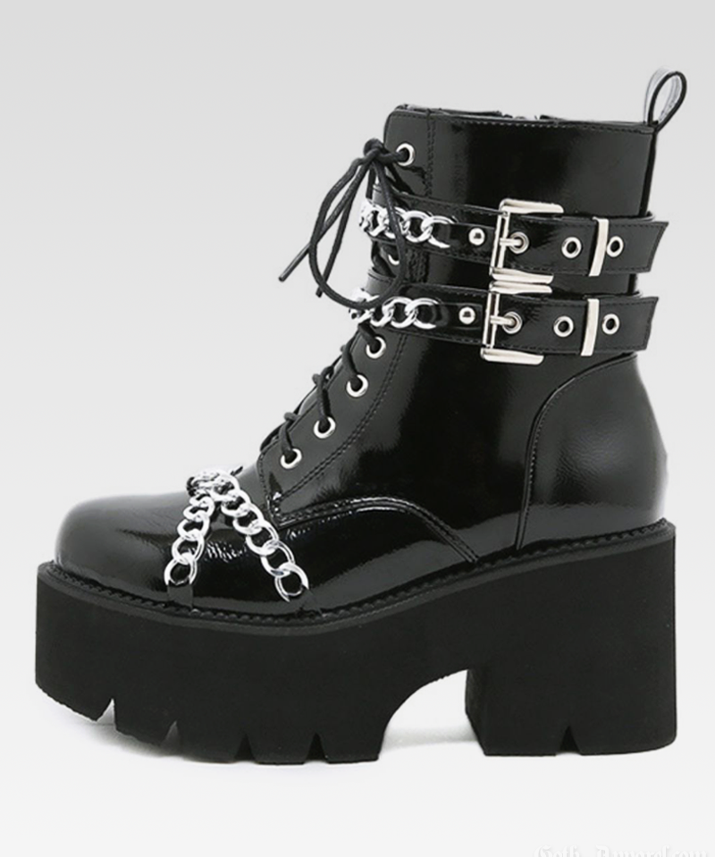 Goth Boots With Chains