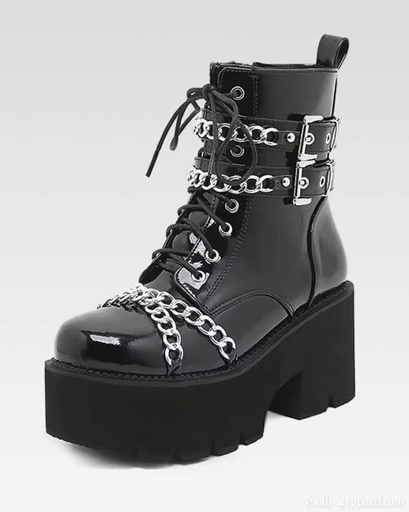 Goth Boots With Chains