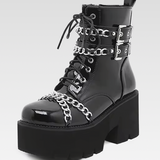 Goth Boots With Chains