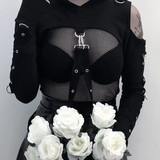 Goth Crop Hoodie