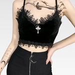 Goth Crop Top