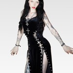 Goth Double Slit Dress