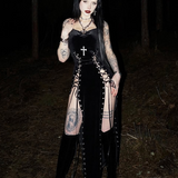 Goth Double Slit Dress