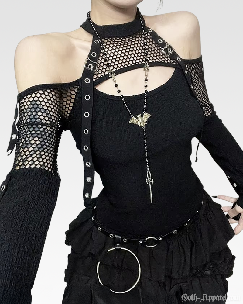 Goth Fishnet Top