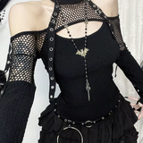 Goth Fishnet Top