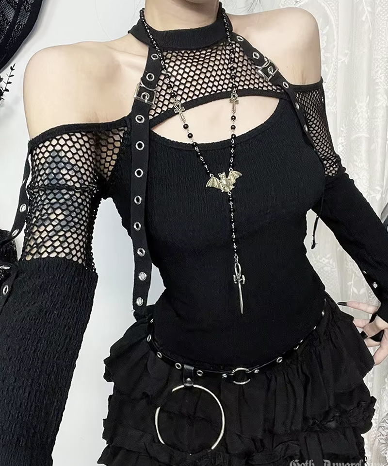 Goth Fishnet Top