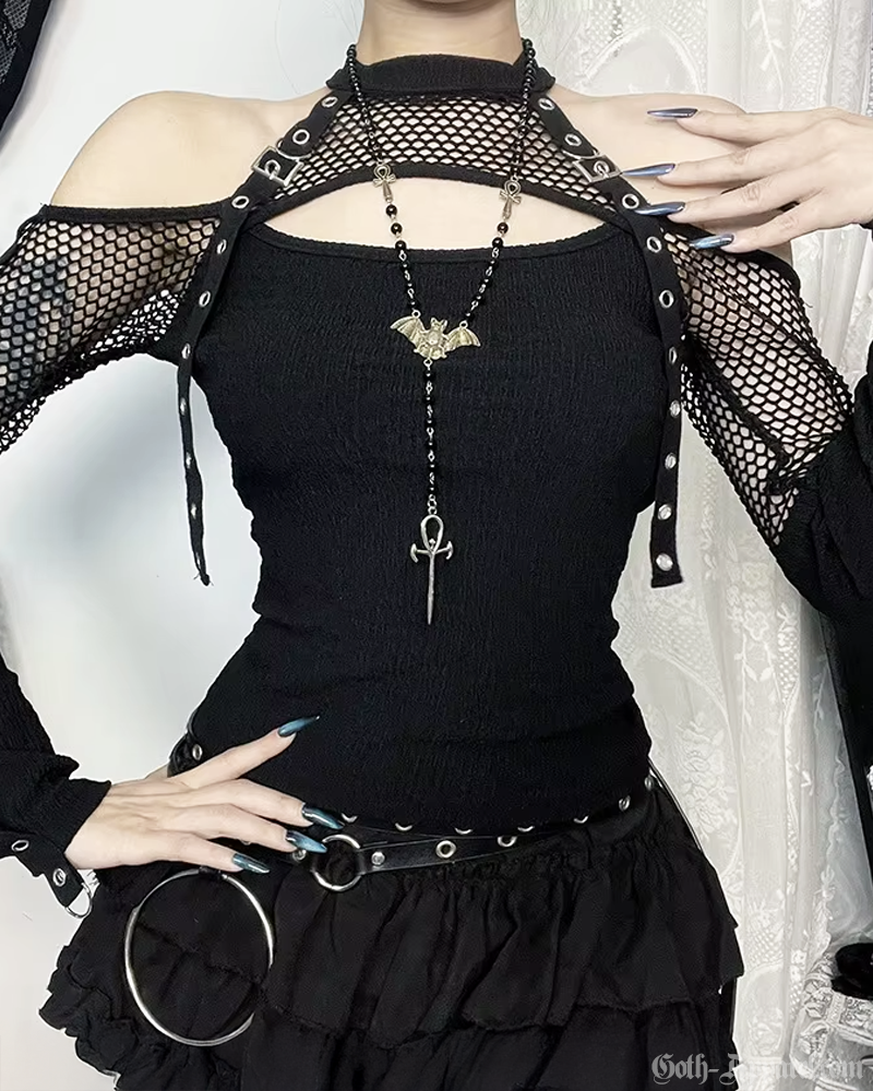 Goth Fishnet Top