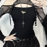 Goth Fishnet Top