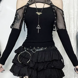 Goth Fishnet Top