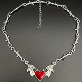 Goth Heart Necklace