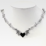 Goth Heart Necklace