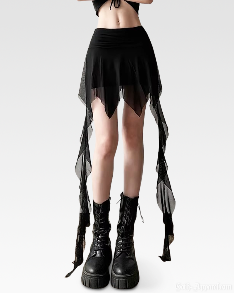 Goth Mesh Skirt