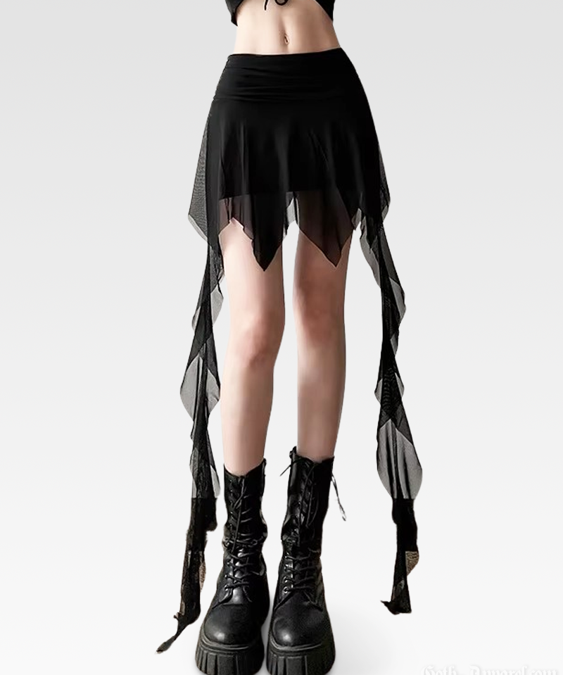 Goth Mesh Skirt