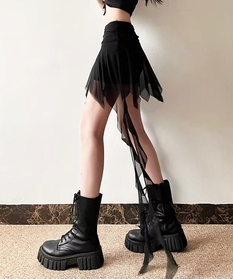 Goth Mesh Skirt
