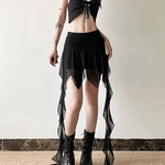 Goth Mesh Skirt