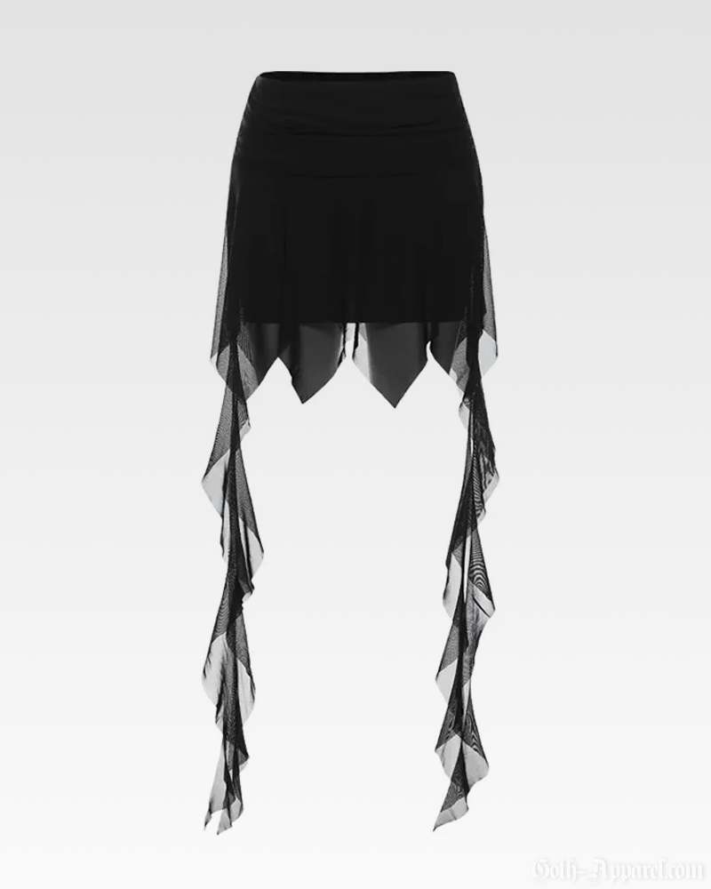 Goth Mesh Skirt