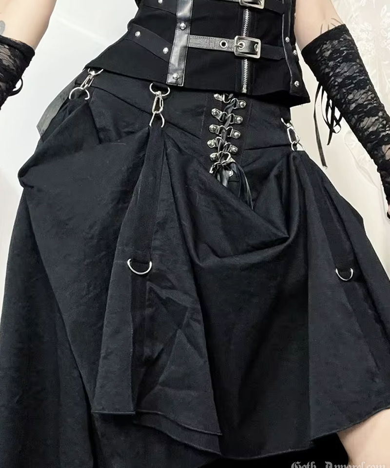 Goth Midi Skirt